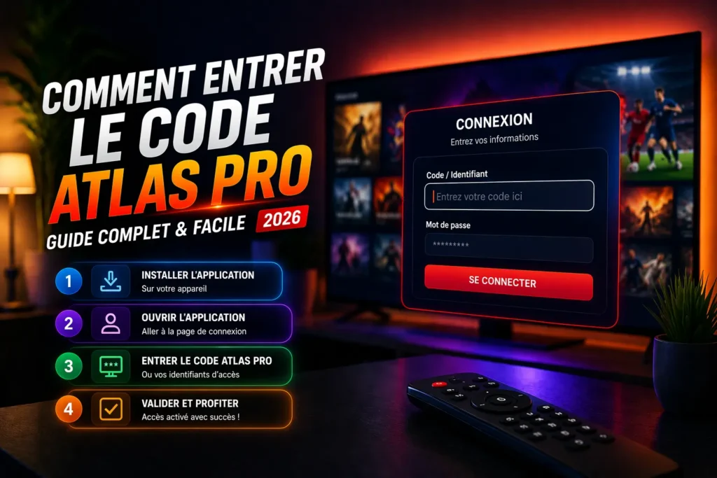 comment entrer le code atlas pro